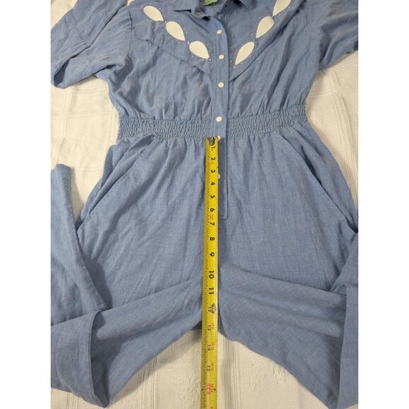 Vtg Evelyn Pearson Jumpsuit Size Small Romper Country 70s 80s Country Glam Disco - Picture 10 of 16